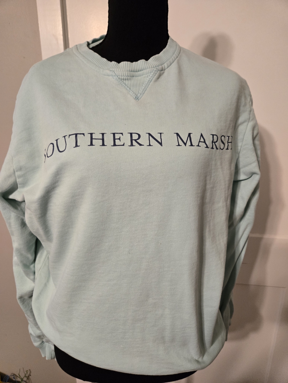 Southern Marsh Men's Crewneck Sweatshirt - Light Aqua